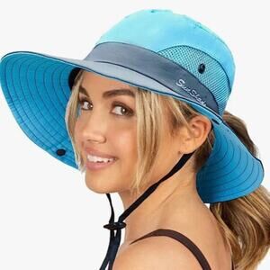 New women’s fishing, sun, ponytail  hat